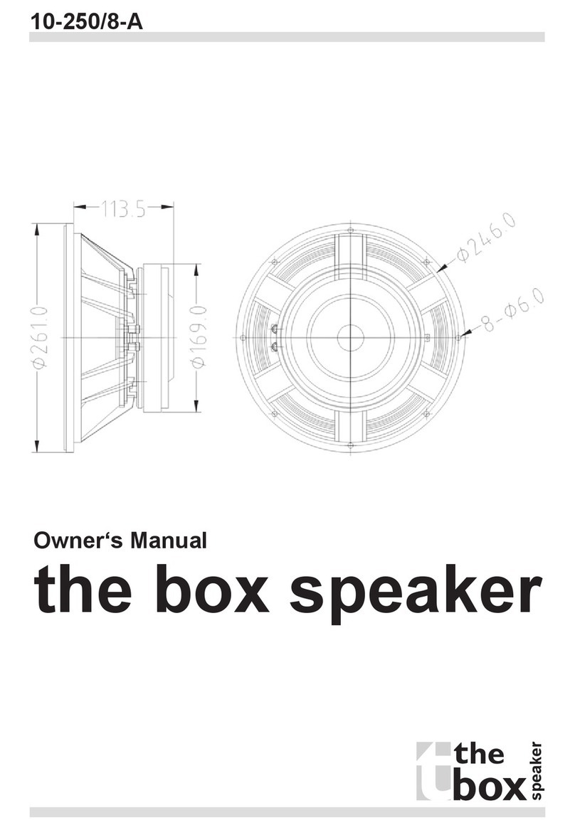 thomann the box speaker owner's manual