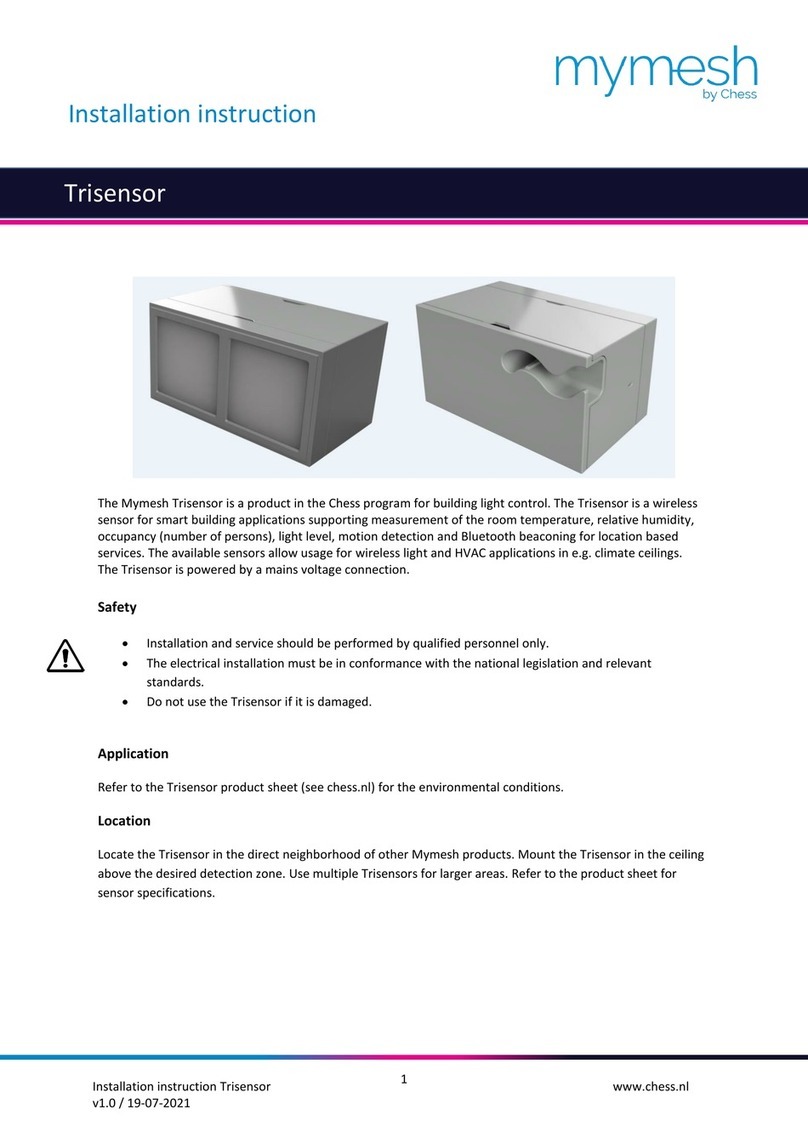 Chess mymesh Trisensor Installation instruction