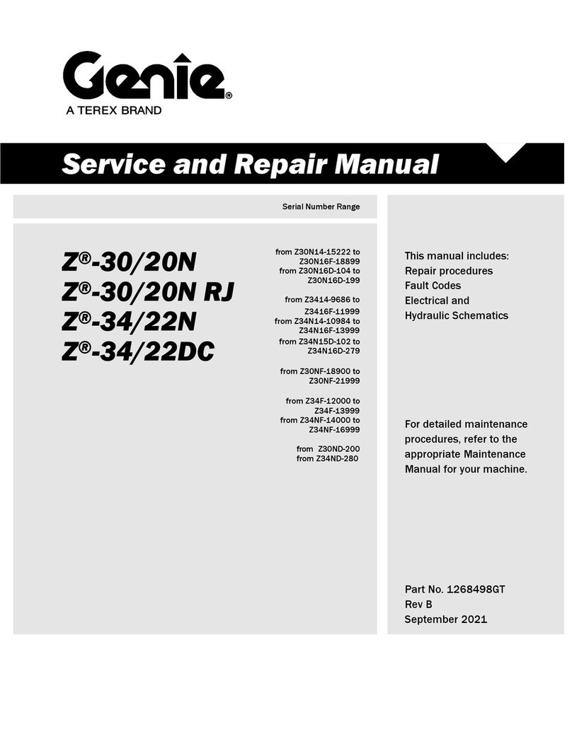 Terex Genie Z-30N Installation and operating manual