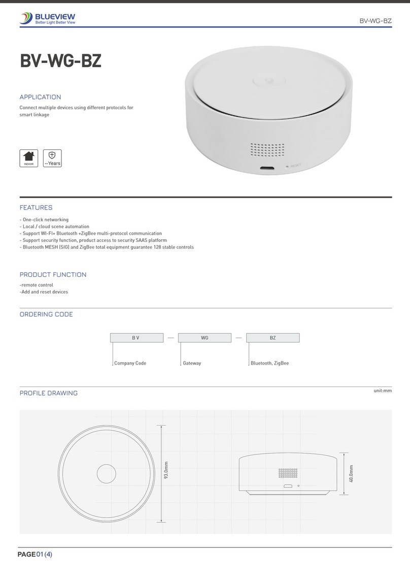 Blueview BV-WG-BZ quick start guide