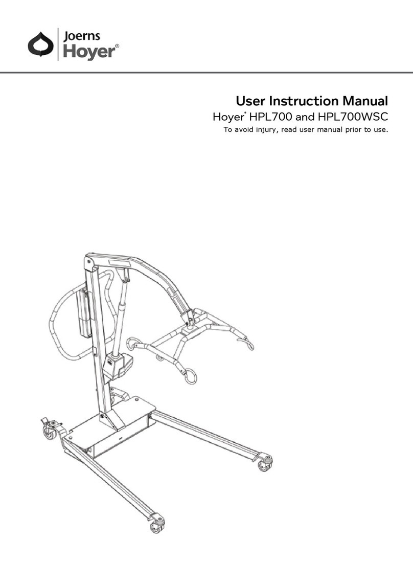 Joerns Hoyer HPL700WSC User instruction manual