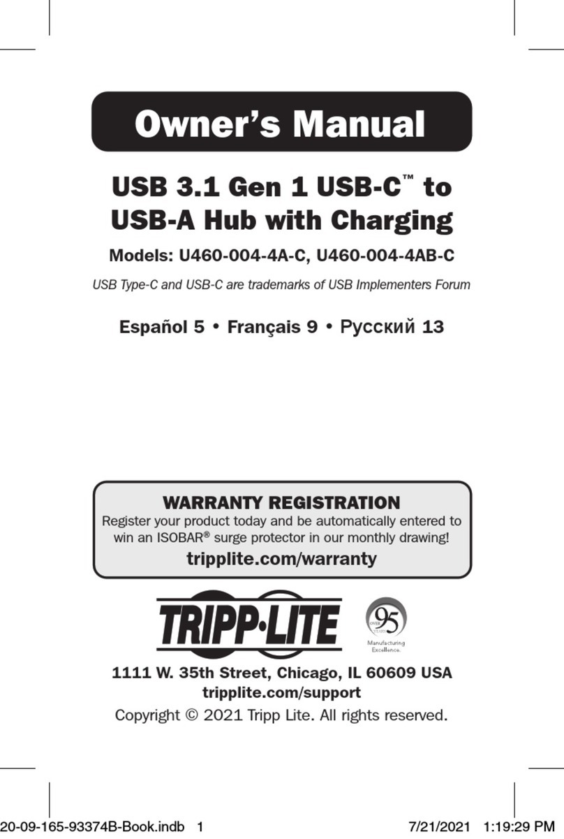 Tripp Lite U460-004-4A-C User manual Tripp Lite U460-004-4A-C User manual