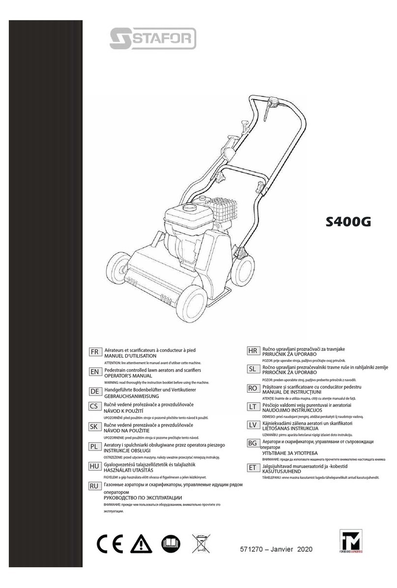 Stafor S 400 G Operator's manual