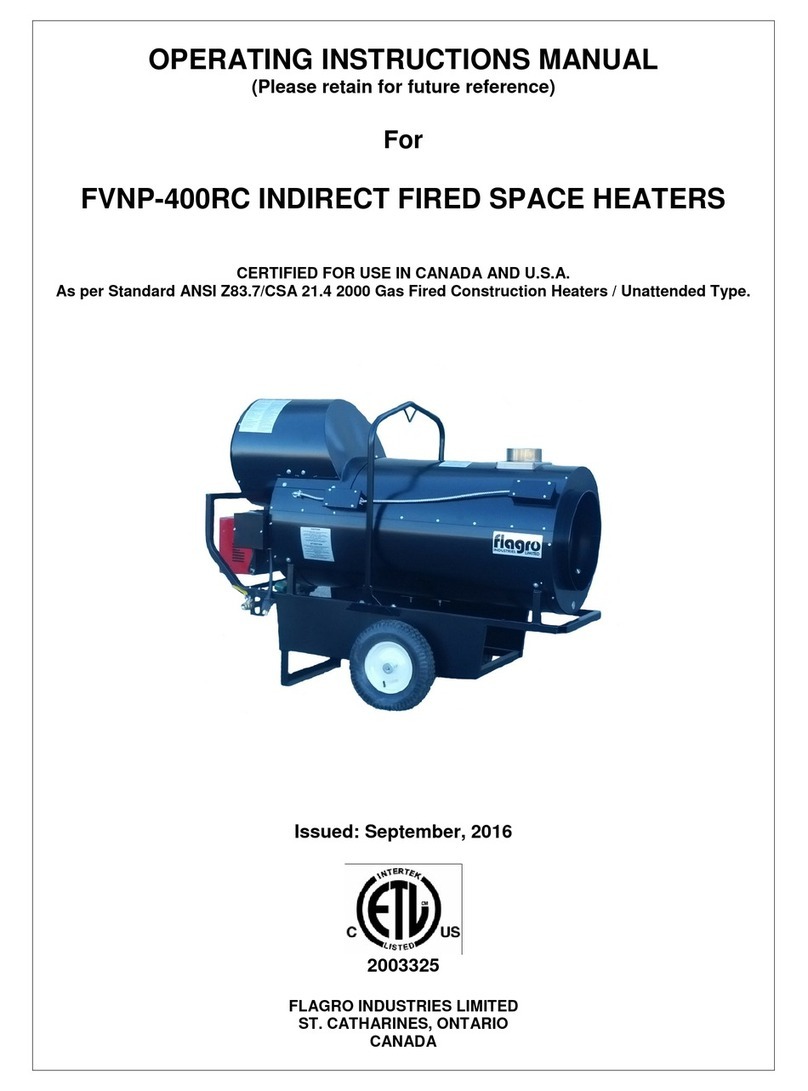 Flagro FVNP-400RC Operating instructions manual