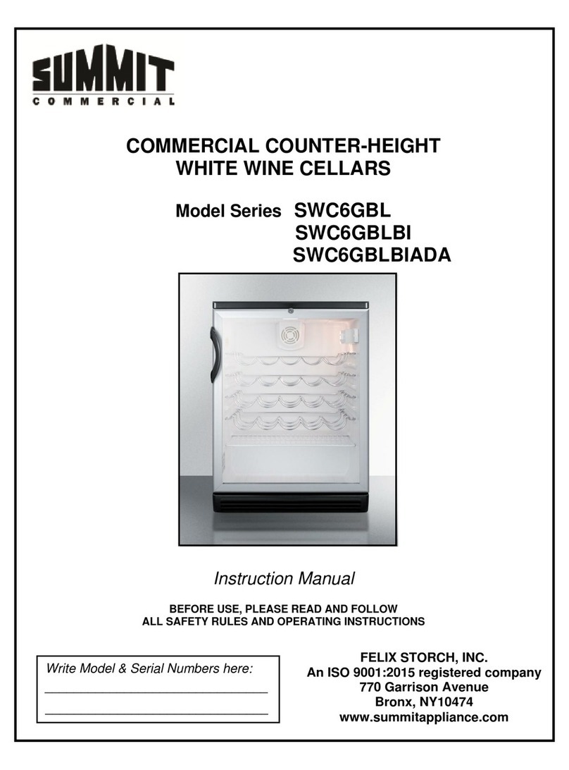 Summit Commercial SWC6GBL Series instruction manual Summit Commercial SWC6GBL Series instruction manual