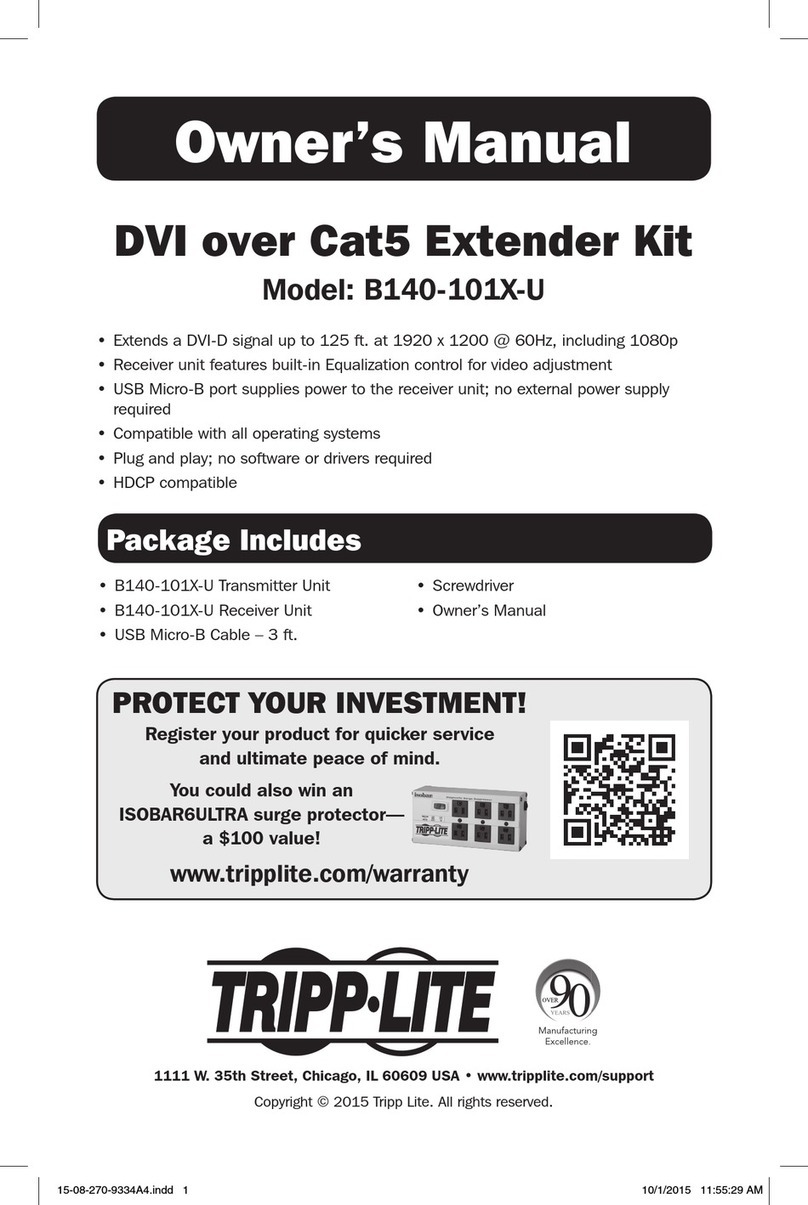 Tripp Lite B140-101X-U User manual