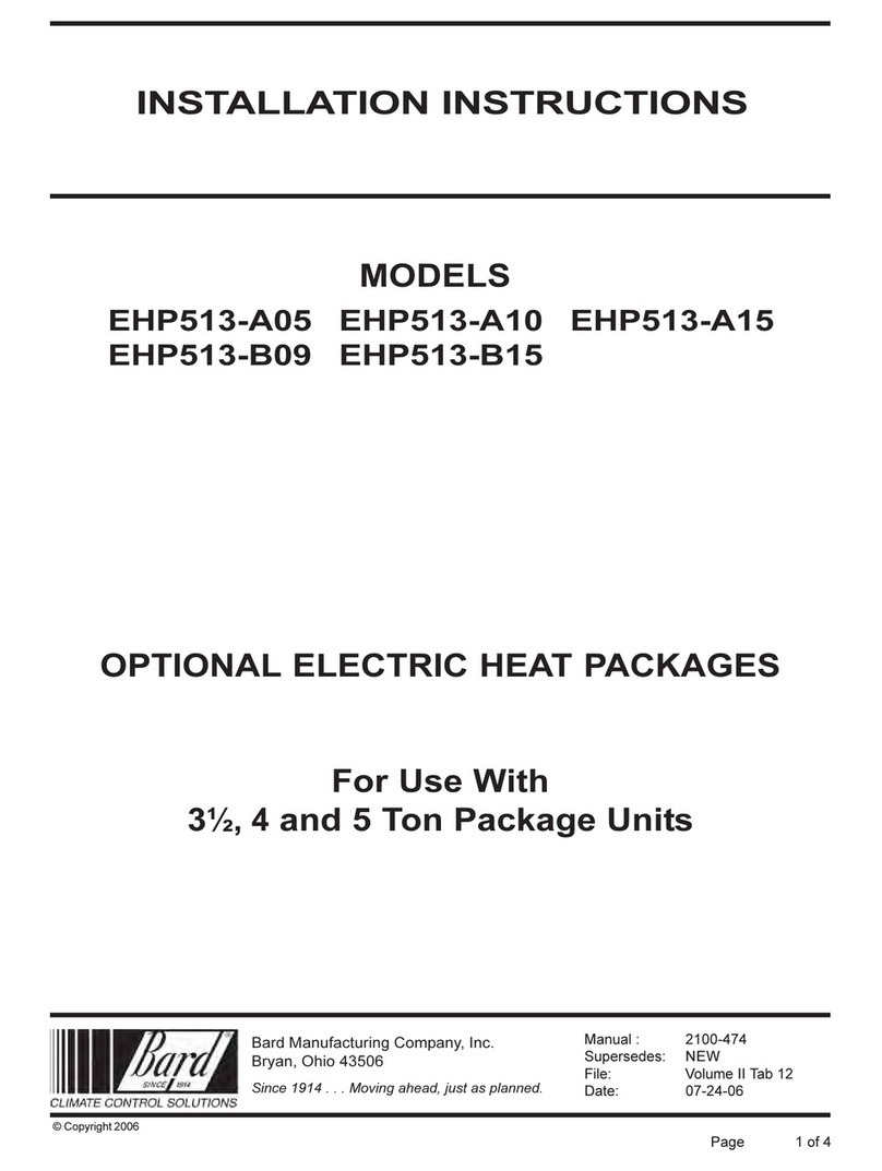 Bard EHP513-A05 User manual