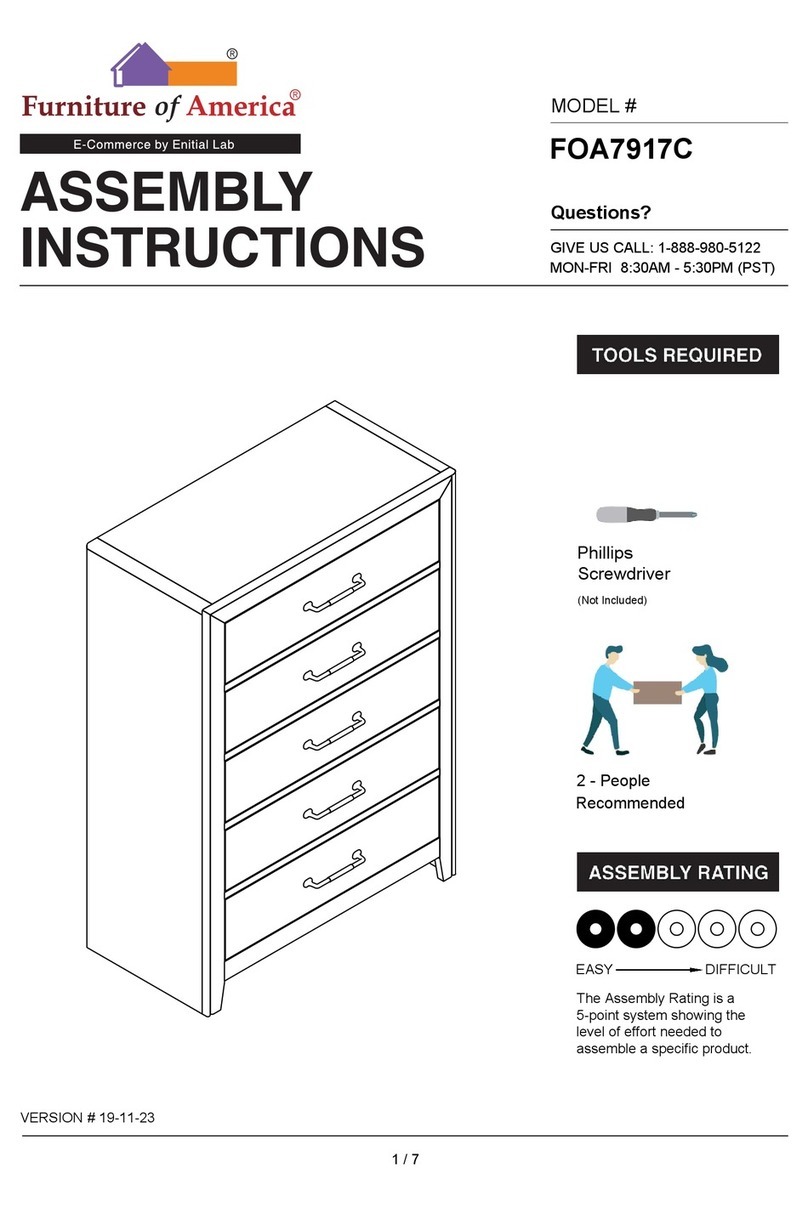 Furniture of America FOA7917C Assembly instructions