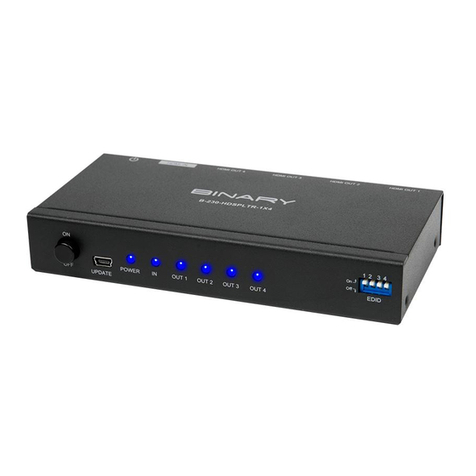 Binary B-230-HDSPLTR-1x4 installation manual