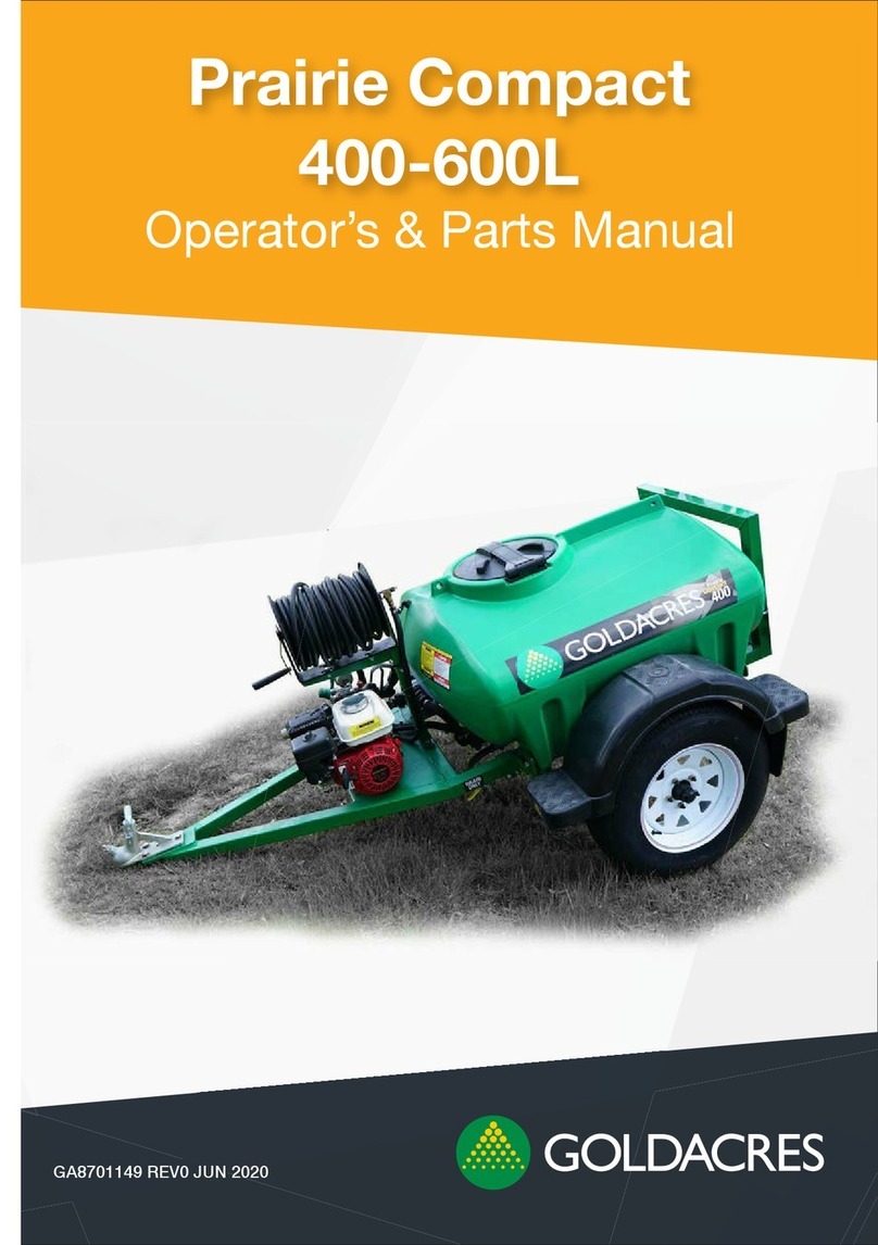Goldacres Prairie Compact 400L Operator's & parts manual