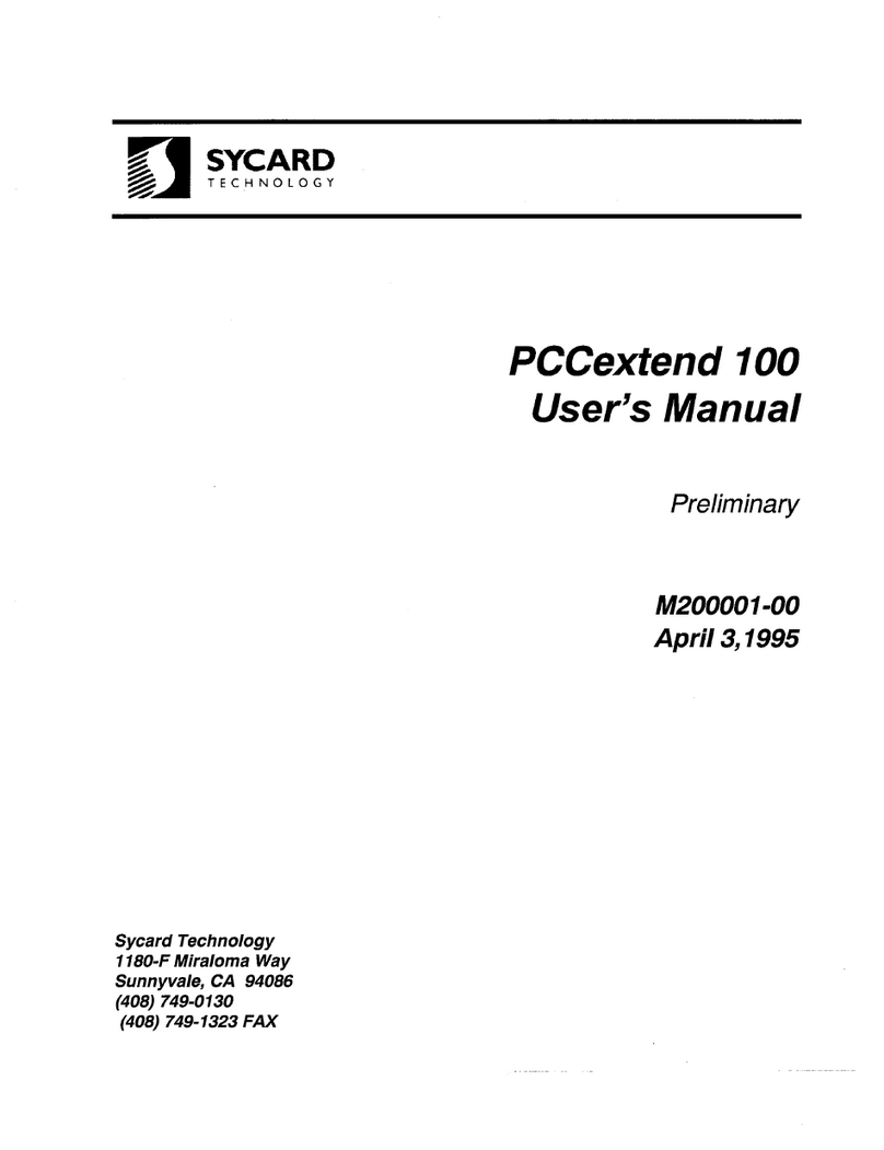 Sycard Technology PCCextend 100 user manual Sycard Technology PCCextend 100 user manual