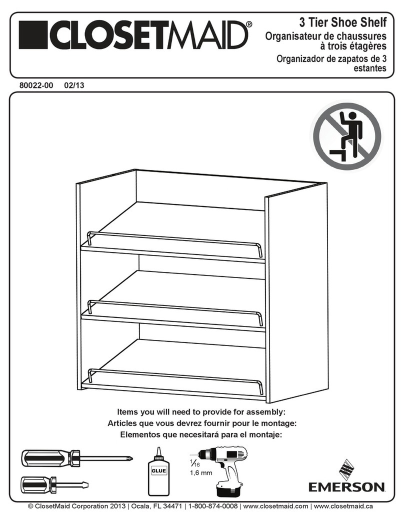 Closet Maid 5063 Assembly instructions