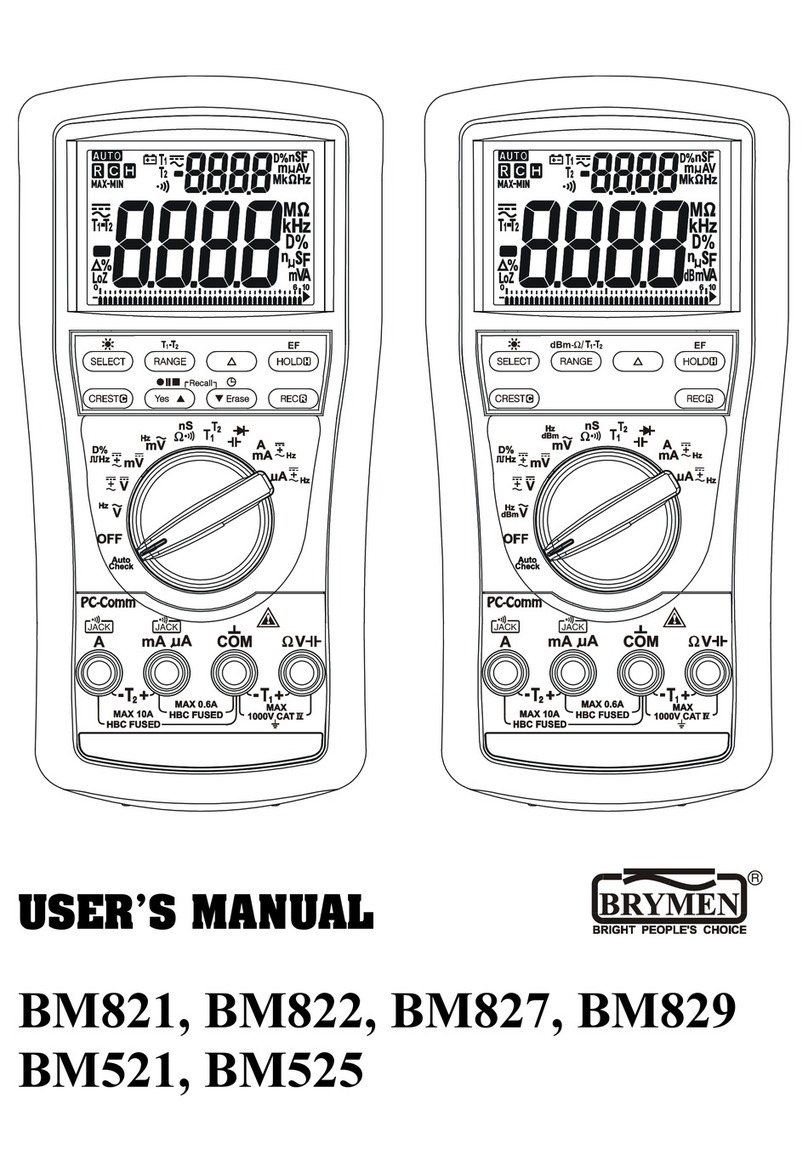 Brymen BM821 user manual