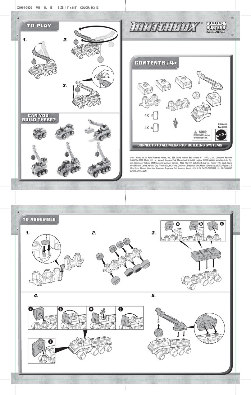 Mattel MATCHBOX BUILDING BUSTERS X1914 instructions Mattel MATCHBOX BUILDING BUSTERS X1914 instructions