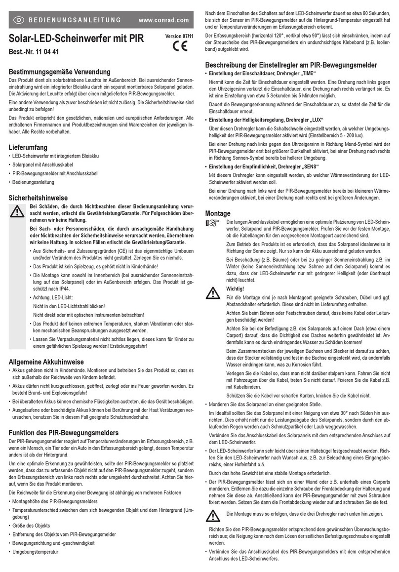 Conrad 11 04 41 User manual