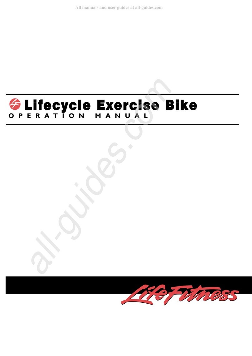 Life Fitness Lifecycle 9100R Operation manual