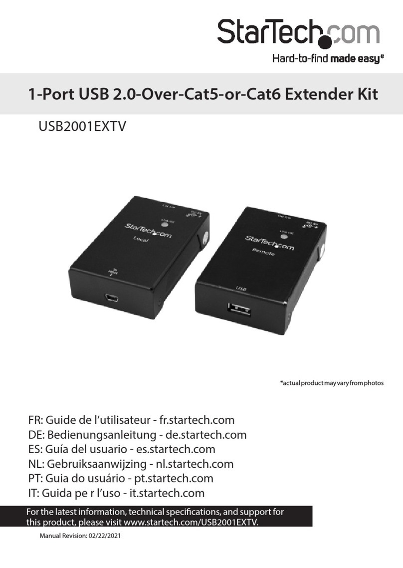 StarTech.com USB2001EXTV User manual
