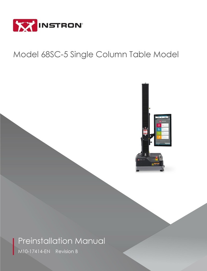 Instron 68SC-5 Preinstallation manual