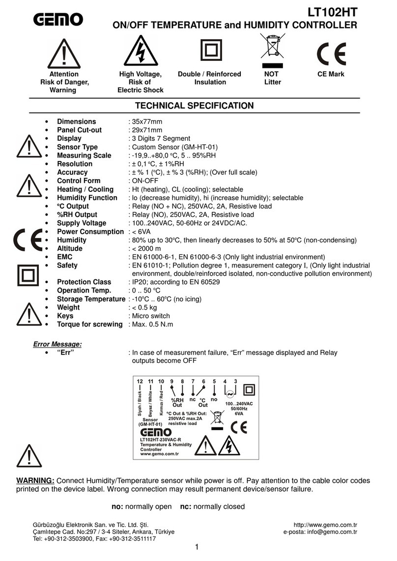 Gemo LT102HT quick start guide