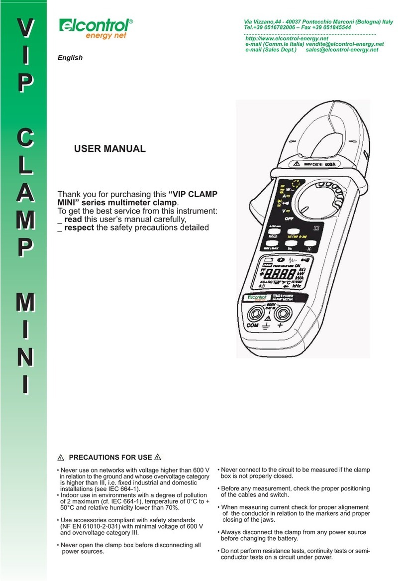 Elcontrol VIP CLAMP MINI Series user manual