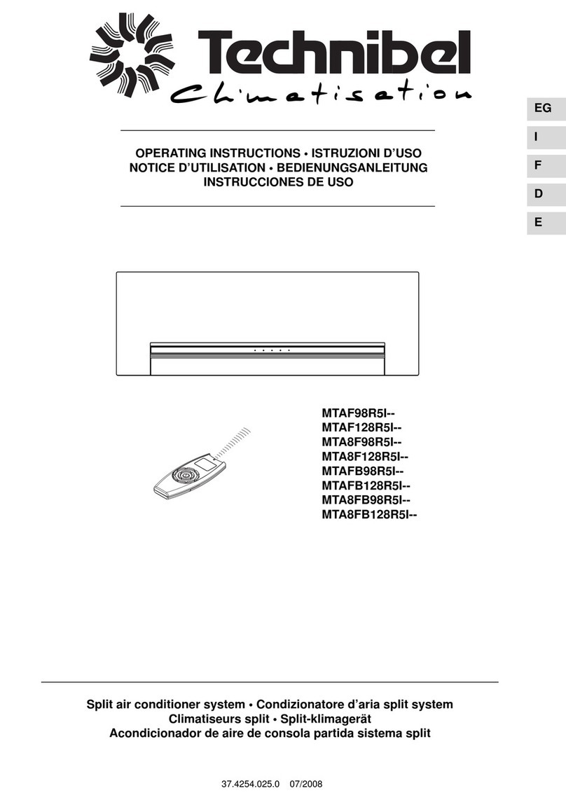 Technibel Climatisation MTAF98R5I Series User manual