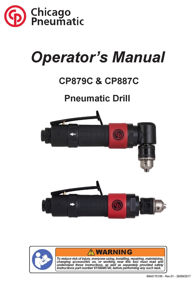 Chicago Pneumatic CP879C Operator's manual Chicago Pneumatic CP879C Operator's manual