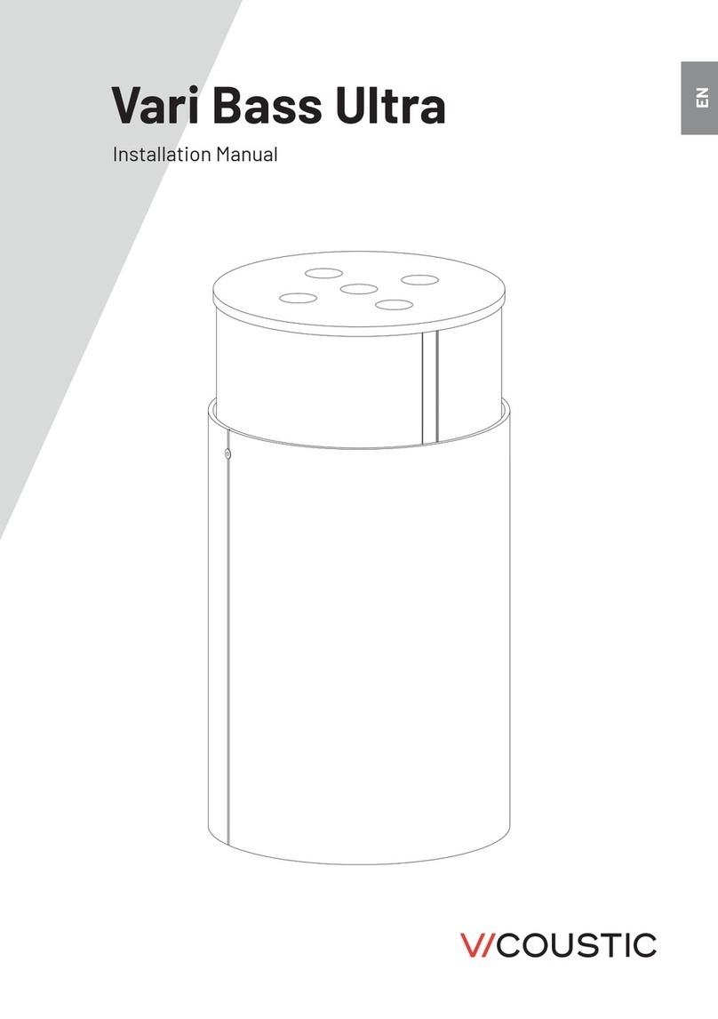 Vicoustic Vari Bass Ultra User manual