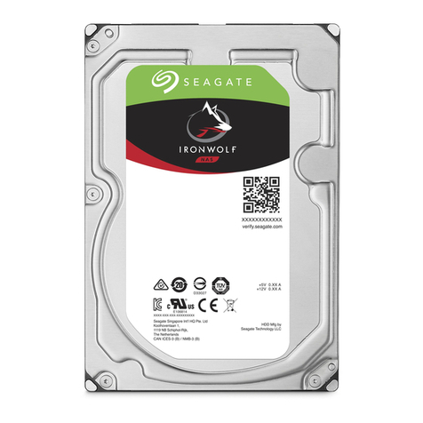 Seagate IRONWOLF ST6000VN0033 User manual