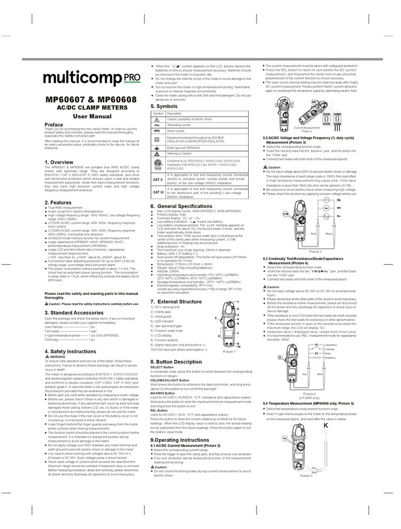 multicomp pro MP60607 User manual multicomp pro MP60607 User manual