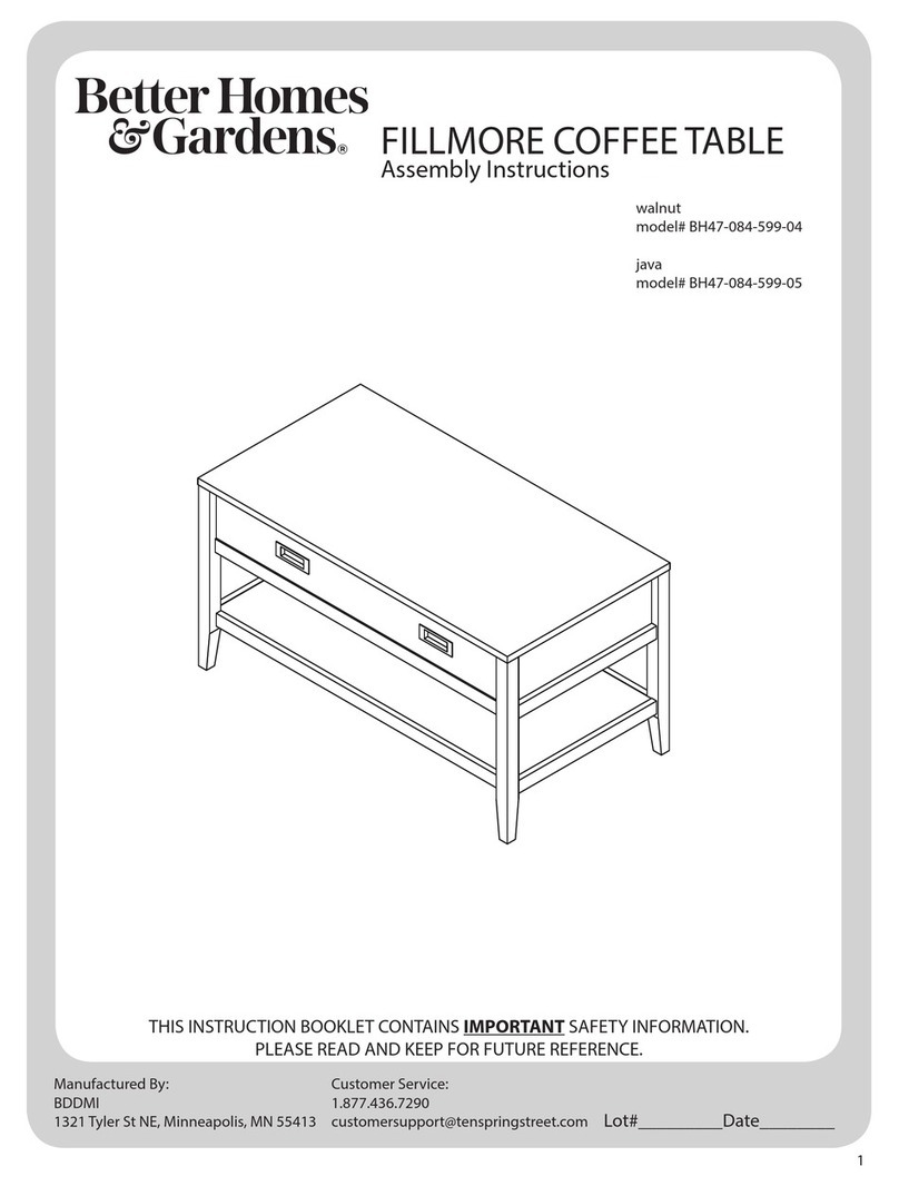 Better Homes and Gardens FILLMORE BH47-084-599-04 Assembly instructions