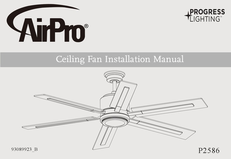 Progress Lighting AirPro P2586 installation manual