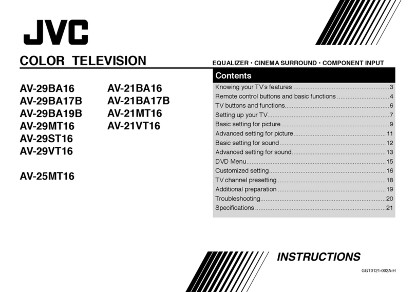 JVC AV29BA16, AV29MT16, AV29ST16, AV29VT16, AV21BA16, AV21MT16, AV21VT16, AV29BA16, AV29MT16, AV29ST16, AV29VT16, AV21BA16,... User manual