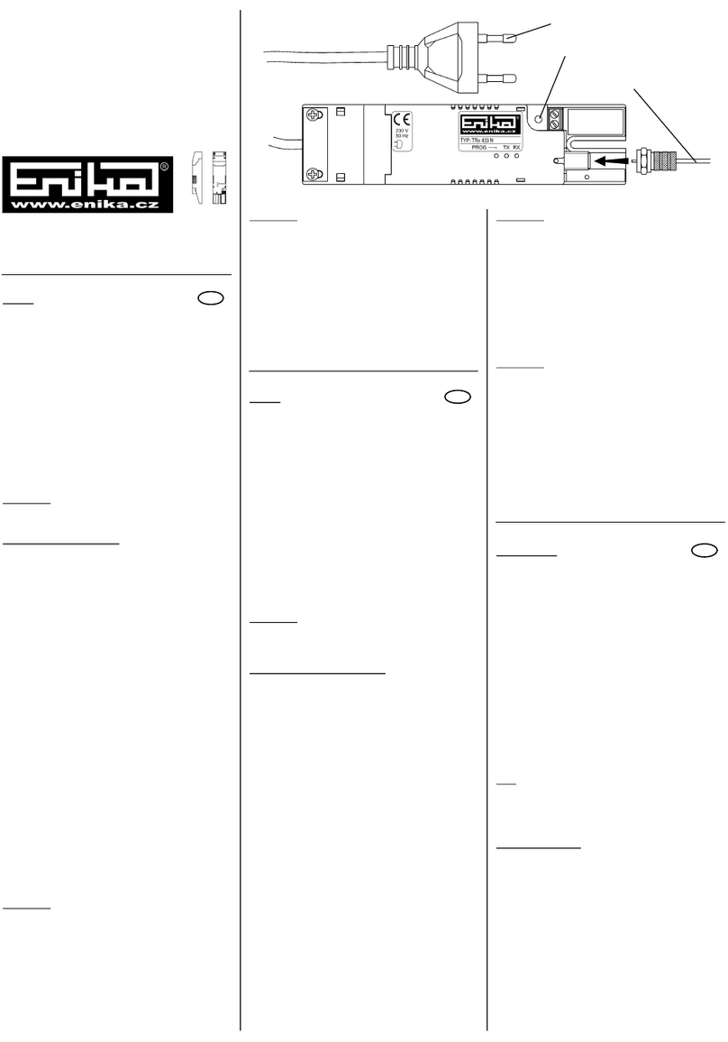 Enik TRx 433 N quick start guide