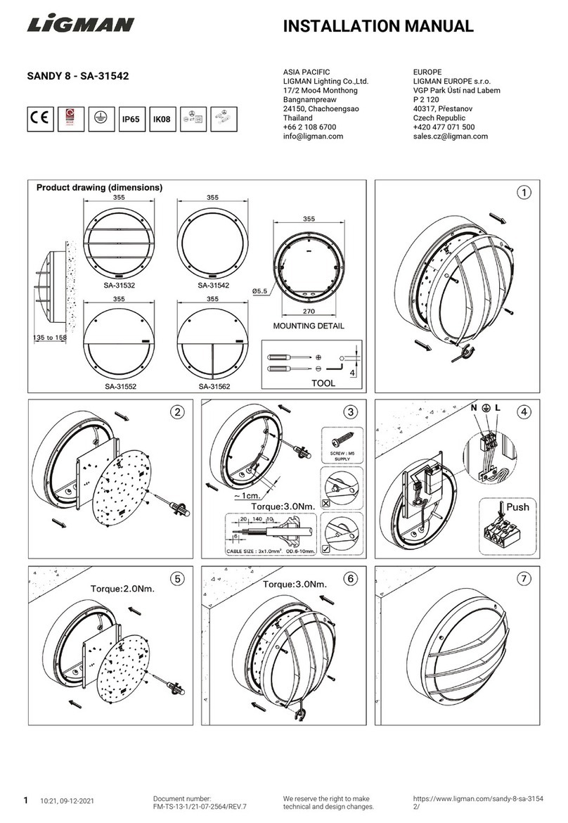 LIGMAN SANDY 8 User manual
