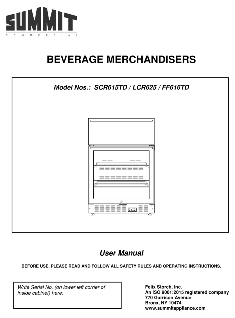 Summit Commercial SCR615TD user manual Summit Commercial SCR615TD user manual
