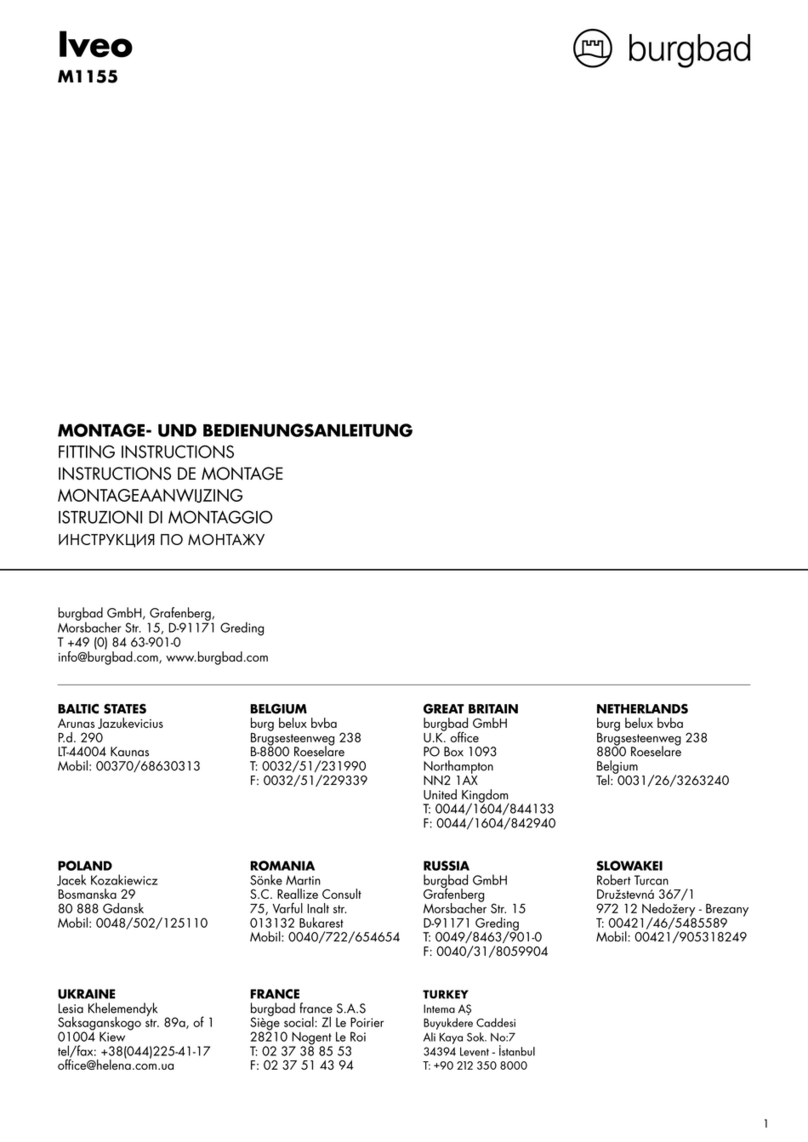 burgbad Iveo M1155 User manual