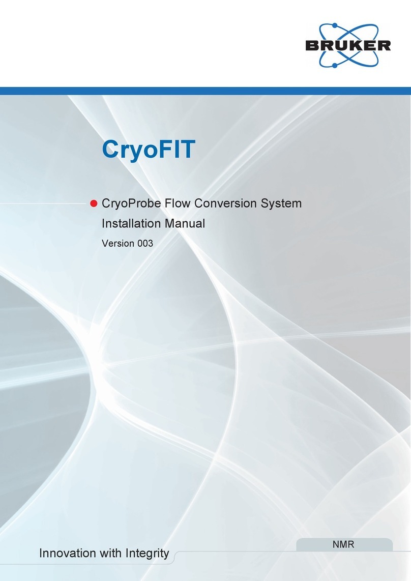 Bruker NMR CryoFIT installation manual Bruker NMR CryoFIT installation manual