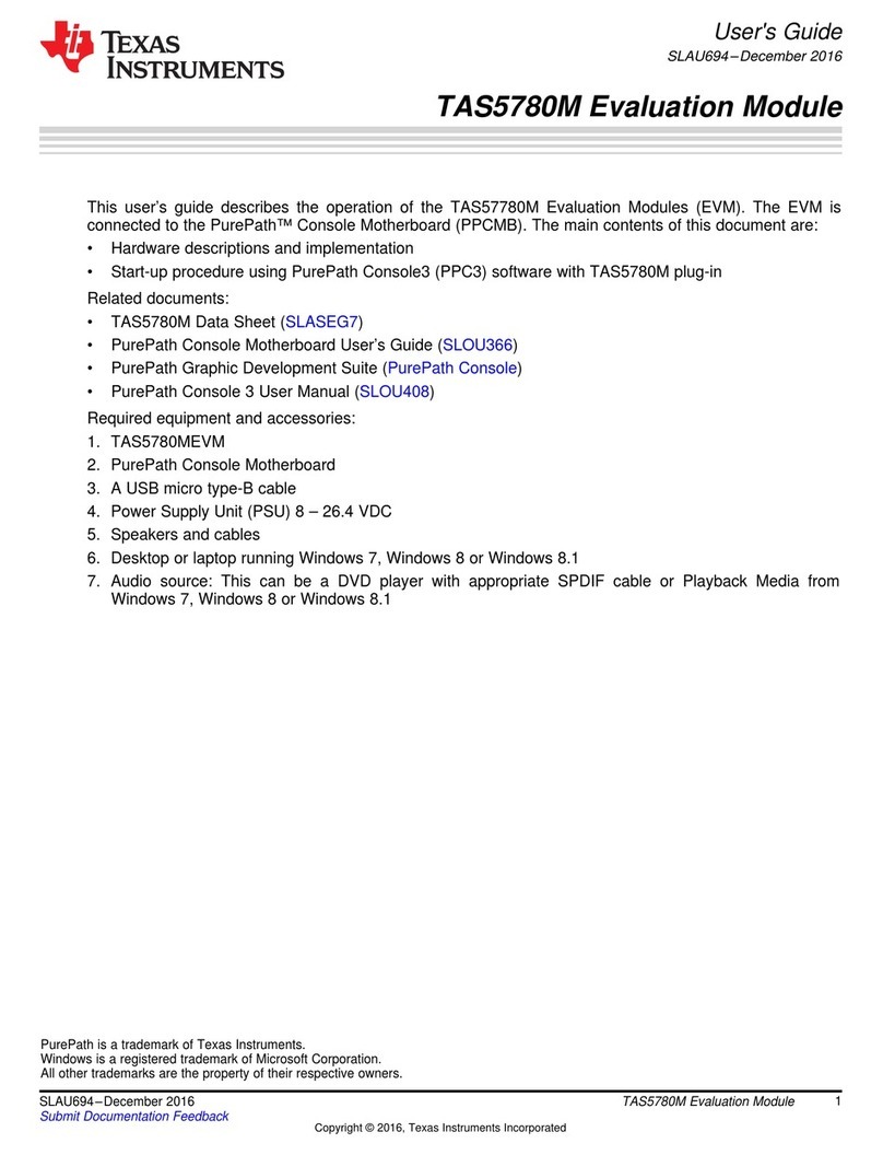 Texas Instruments TAS5780M User manual