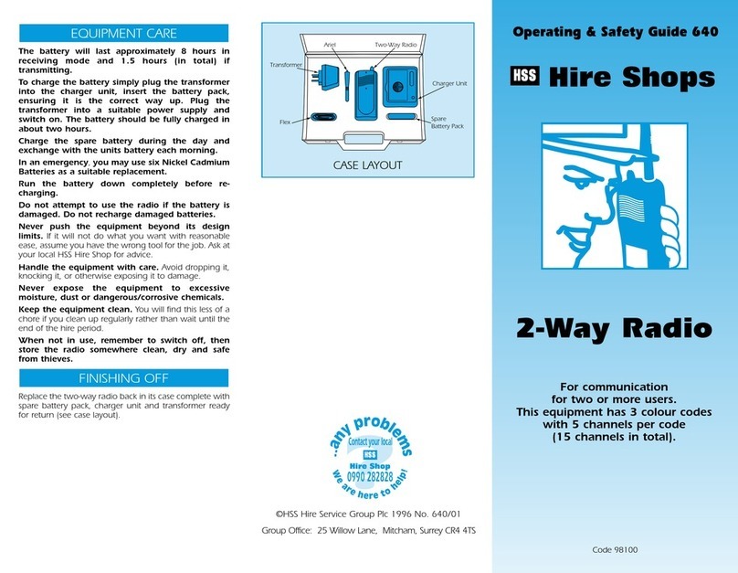 HSS Hire 98100 Operating & safety guide