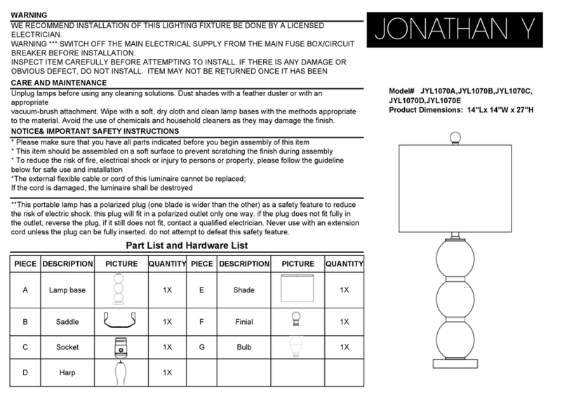 JONATHAN Y JYL1070A User manual JONATHAN Y JYL1070A User manual