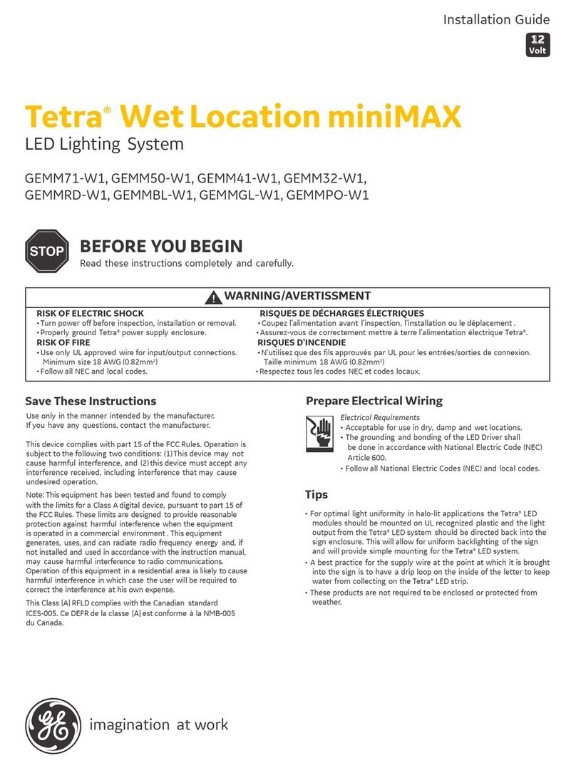 GE current Tetra miniMAX GEMM71-W1 installation guide