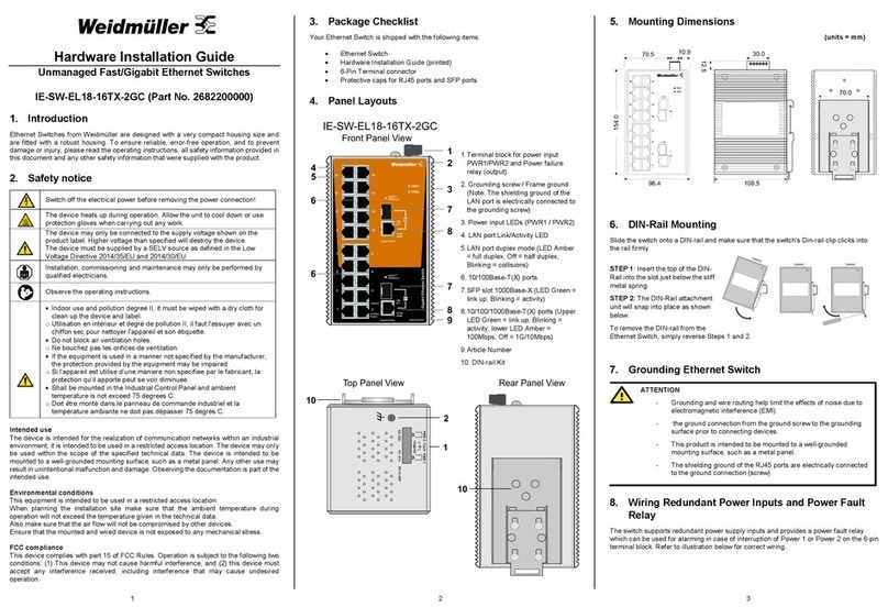 Weidmüller IE-SW-EL18-16TX-2GC Manual