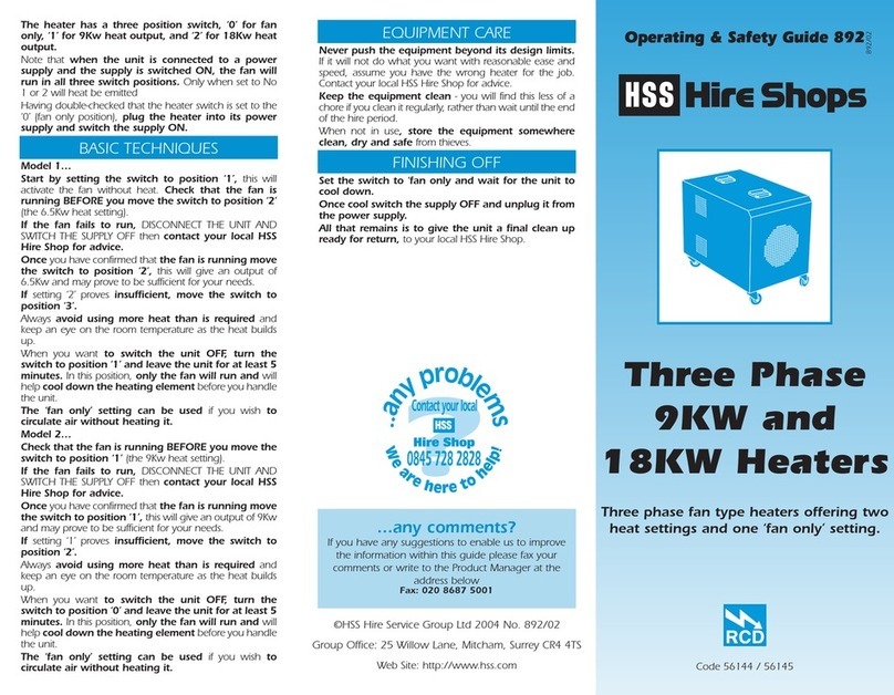 HSS Hire 56144 Operating & safety guide
