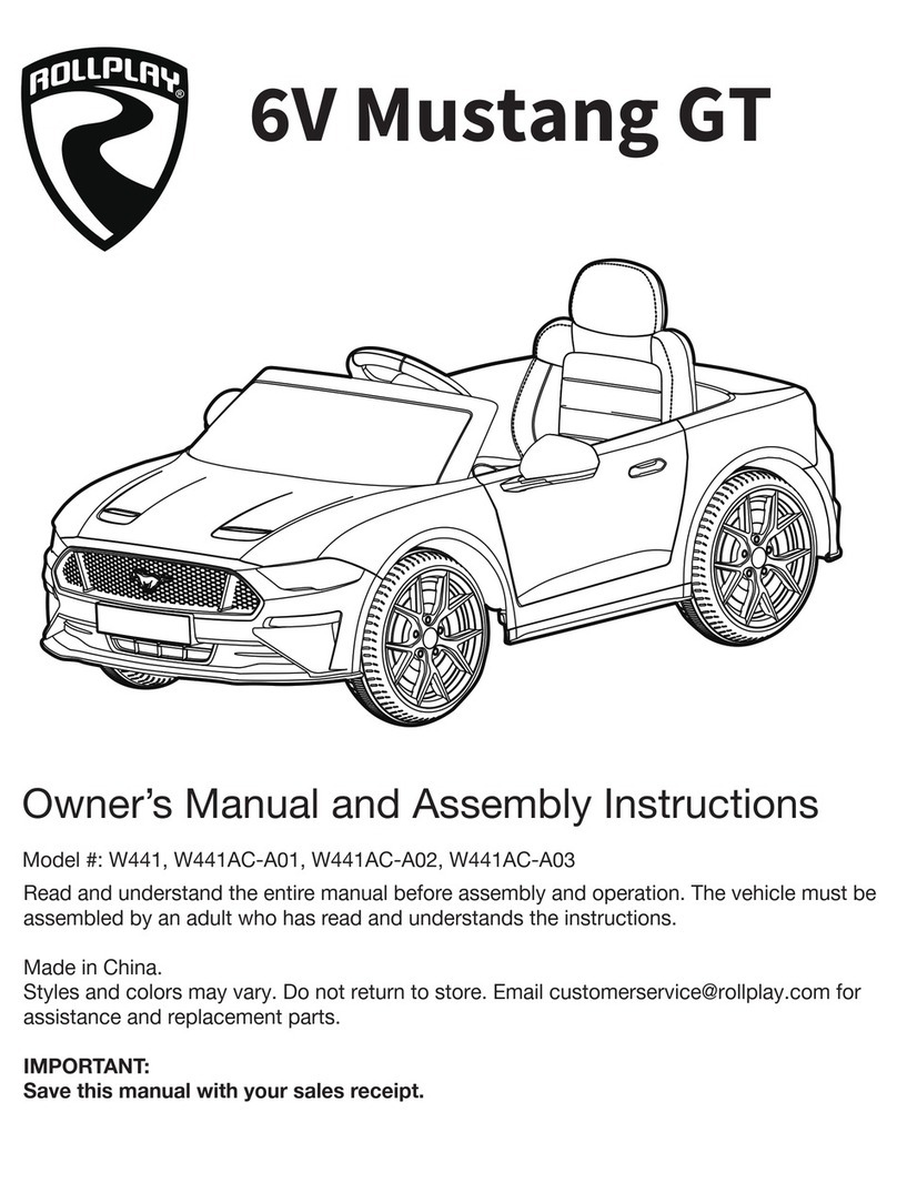 Rollplay W441 Assembly instructions Rollplay W441 Assembly instructions