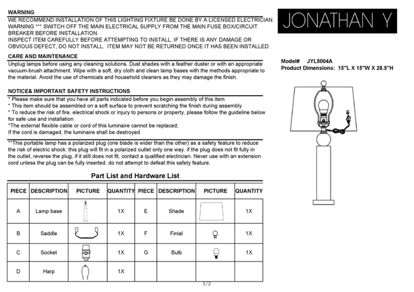 JONATHAN Y JYL5004A quick start guide
