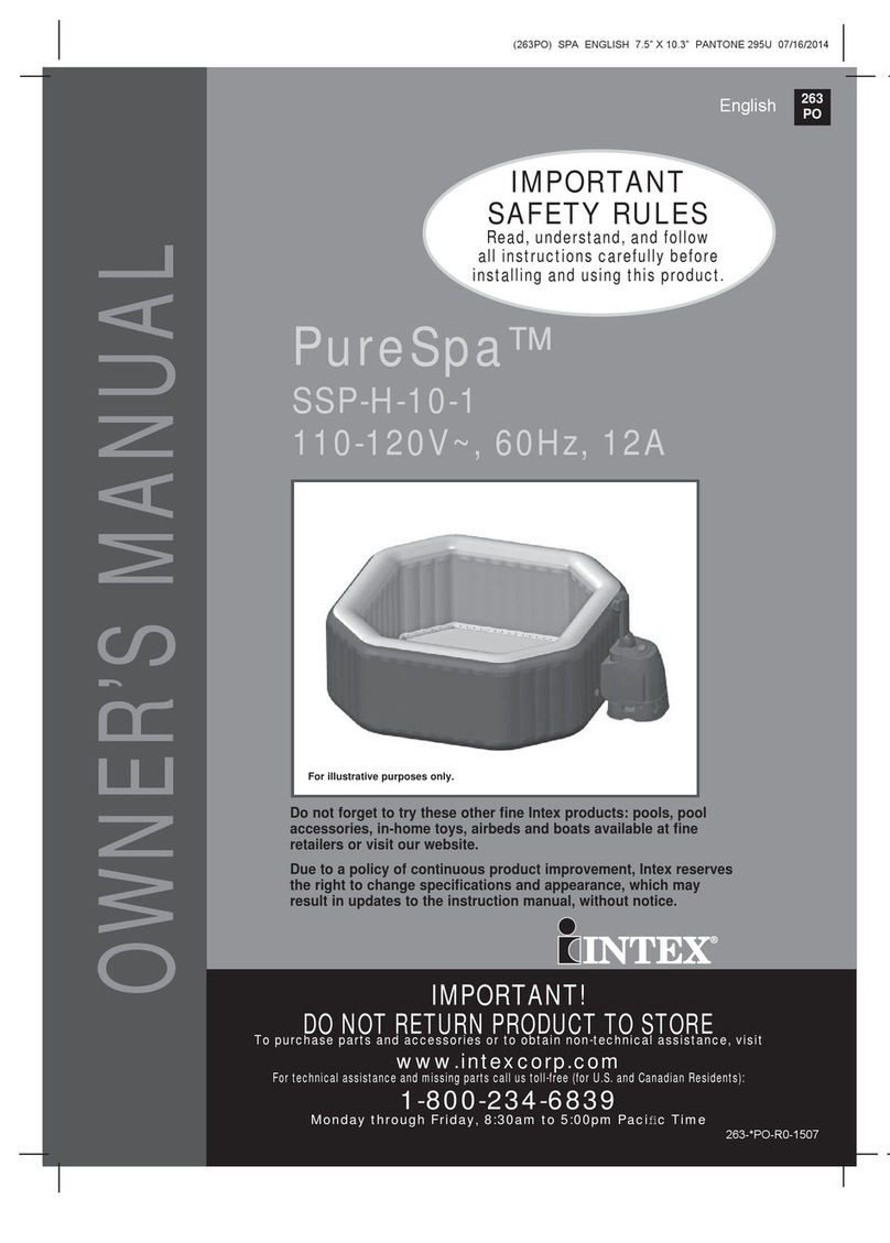 Intex PureSpa SSP-H-10-1 User manual