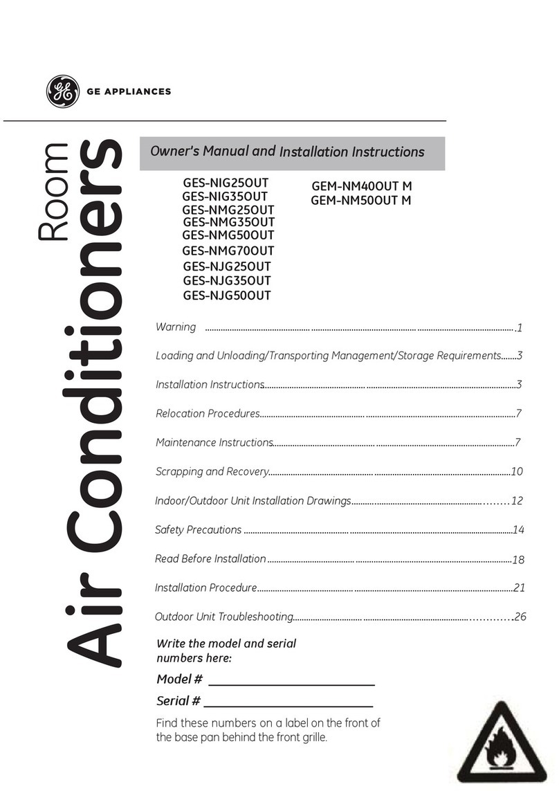 GE GES-NIG25OUT Operating instructions