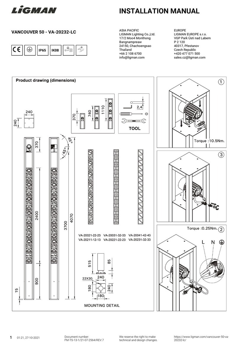 LIGMAN VANCOUVER 50 User manual