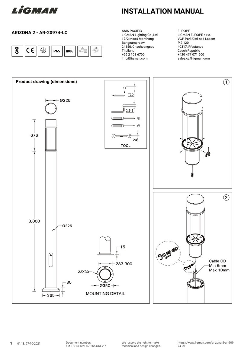 LIGMAN ARIZONA 2 installation manual