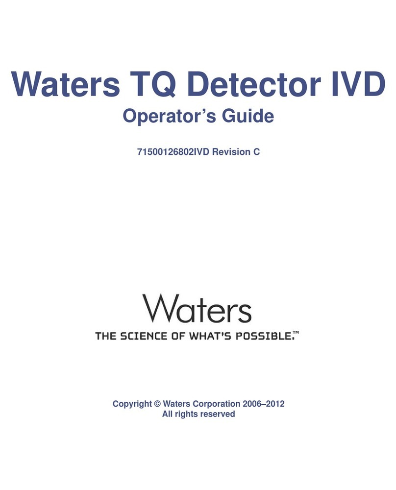 WATERS CORPORATION TQ Operator's guide